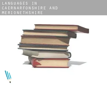 Languages in  Caernarfonshire and Merionethshire