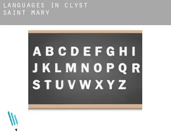 Languages in  Clyst Saint Mary